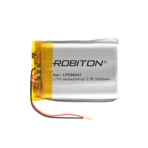 Аккумулятор Robiton LP956047 (Li-pol, 3.7V, 3000mAh, 9,5х60x47mm) 