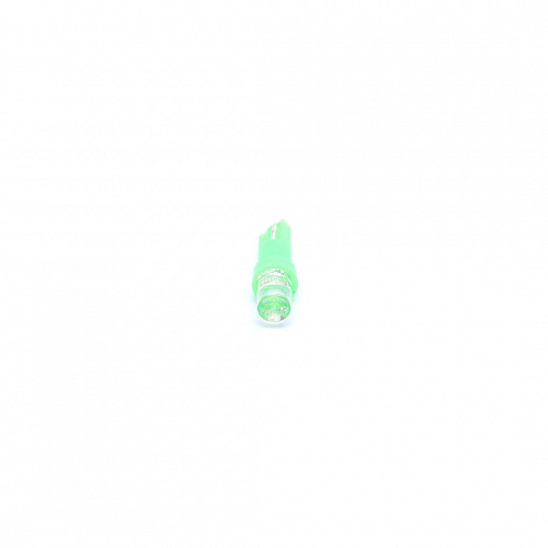 Светодиодная лампа T5 (W1.2W) 12V 1 LED Green 