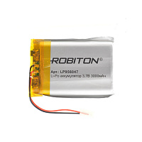 Аккумулятор Robiton LP956047 (Li-pol, 3.7V, 3000mAh, 9,5х60x47mm) 