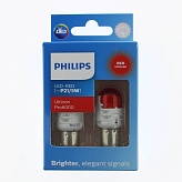 Светодиодная лампа P21/5W Philips Ultinon Pro6000 SI LED Red 12V 11499RU60 X2 