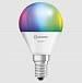 Лампа "шар" светодиодная Ledvance Smart+ WiFi P40 5W 470lm RGB+White (2700...6500К) 230V E14