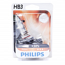 Галогенная лампа головного света HB3 Philips Vision+30% 3200K 12V 60W P20d 9005PRB1 блистер