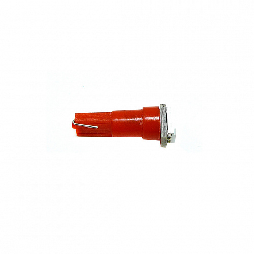 Светодиодная лампа T5 (W1.2W) 12V 5050 1 SMD LED Red 