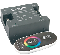 Контроллер Navigator ND-CRGB360SENSOR-IP20-12V (12/24V, 360/720W, ПДУ 6кн)