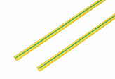 Трубка термоусадочная 10мм желто-зелёная (1 метр)