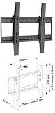 Кронштейн Trone LPS 31-50 (черный)  для ТВ с диагональю 26"-42" (66см–107см)