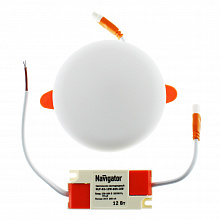Светильник безрамочный 12Вт, 6500К, круглый, с регулируемым диаметром врезного отверстия 50-75мм Navigator (NLP-R2-12W-865-LED)