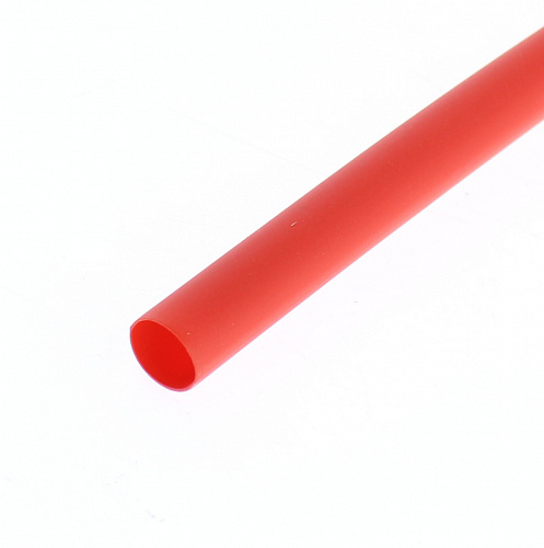 Трубка термоусадочная 9/3мм (3:1) красная, клеевая (1 метр)