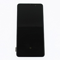 Дисплей для Samsung A415F Galaxy A41 в рамке + тачскрин (черный) 100%