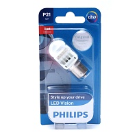 Светодиодная лампа P21W Philips Vision LED Red 12V 12839REDB1   
