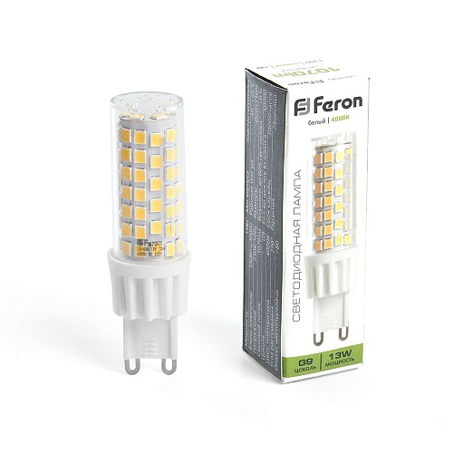 Лампа светодиодная Feron LB-436 13W 230V 840 G9 (1070лм, 4000К)