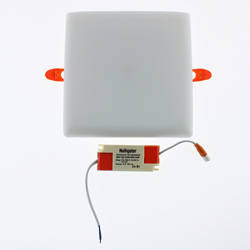 Светильник безрамочный 24Вт, 6500К, квадратный, с регулируемым диаметром врезного отверстия 50-160мм Navigator (NLP-S2-24W-865-LED)