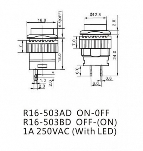 R16-503BD-G Non lock зеленый
