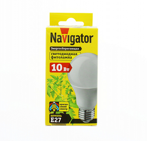 Фитолампа для растений Navigator NLL-FITO-A60-10-230-E27