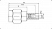 SMA-C174P штекер на кабель RG174 (обжим)
