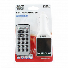 FM модулятор + MP3 плеер AVS F-901 с дисплеем и пультом  (Bluetooth)