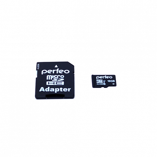 Карта памяти Perfeo microSD 16Gb High-Capacity Class10 с адаптером