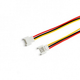 XH2.0 3PIN M+F вилка + розетка на кабель с проводом AWG26 0,15м 2,0мм