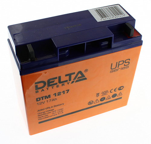 Аккумулятор свинцово-кислотный Delta DTM 1217 (12V, 17Ah)
