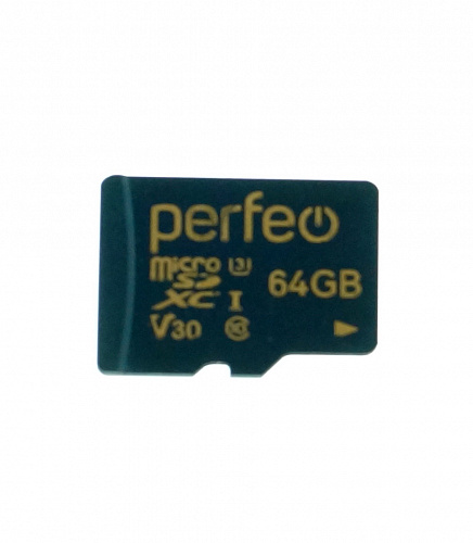 Карта памяти Perfeo microSDXC 64Gb High-Capacity Class10 с адаптером
