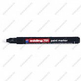 Маркер Edding E-791/1 1-2 мм на лаковой основе (чёрный)
