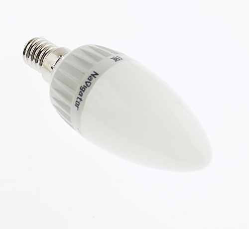 Лампа "свеча" диммируемая Navigator NLL-C37-7-230-2.7K-E14-FR-DIMM (аналог 60Вт, теплый белый)