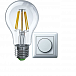 Диммируемая лампа "груша" Filament Navigator NLL-F-A60-8-230-2.7K-E27-DIMM (8Вт, 800Лм, 2700К)