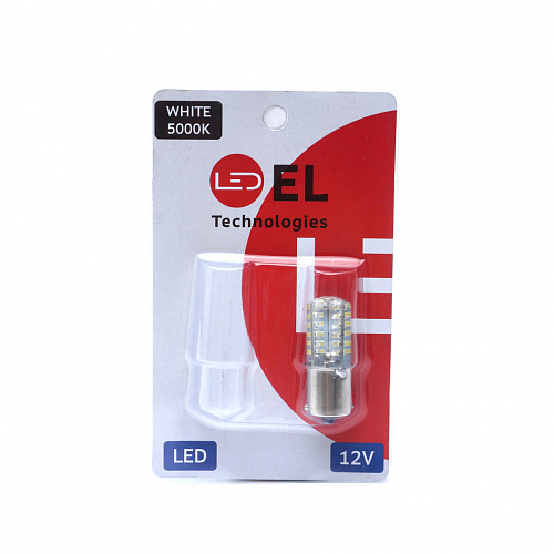 Светодиодные лампы P21W (BA15S) 12V 3014 48 SMD LED White (EL)