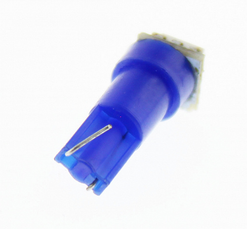 Светодиодная лампаT5 (W1.2W) 12V 5050 1 SMD LED Blue Lumen