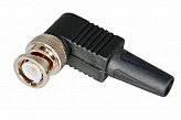 BNC штекер на кабель RG59 (под винт; угловой)