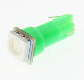 Светодиодная лампа T5 (W1.2W) 12V 5050 1 SMD LED Green Lumen