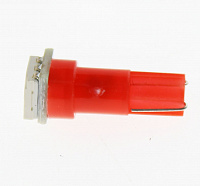Светодиодная лампа T5 (W1.2W) 12V 5050 1 SMD LED Red Lumen